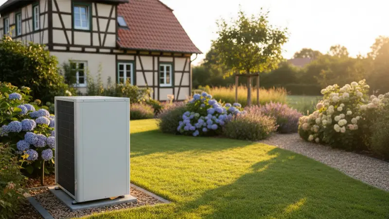 Vergleich der drei Wärmepumpen-Typen, Diagramm mit Effizienzwerten