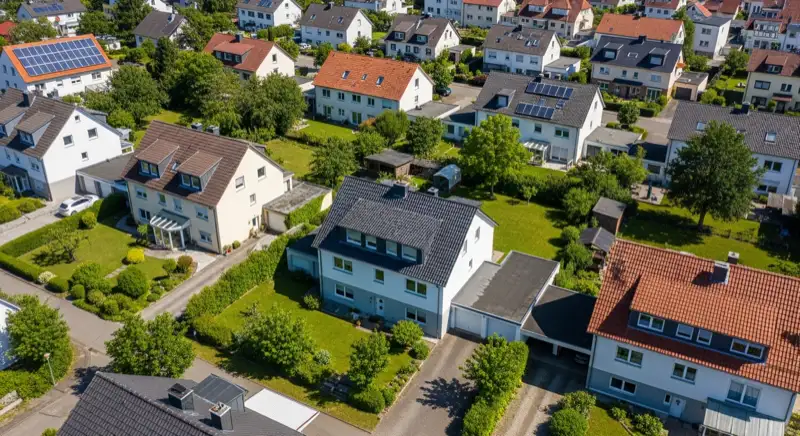 Photovoltaik in Frechen: Stadtteile Aerial Frechen