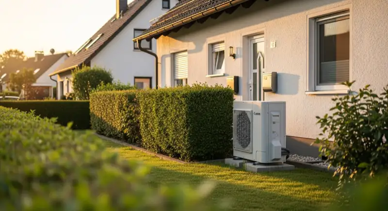 Photovoltaik in Frechen: Waermepumpe Garten Frechen