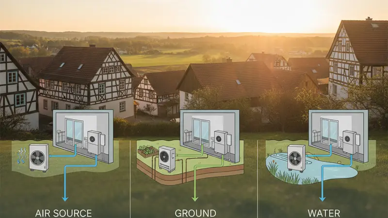 Wärmepumpentypen für den Kauf in Göttingen vergleichen