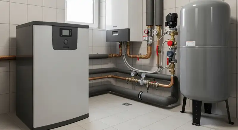 Aufstellort einer Wärmepumpe in Greifswald