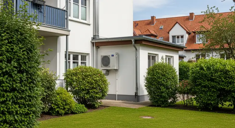 Heizungsinstallateur bei Wärmepumpen-Beratung in Hannover Wohnzimmer mit Messgeräten