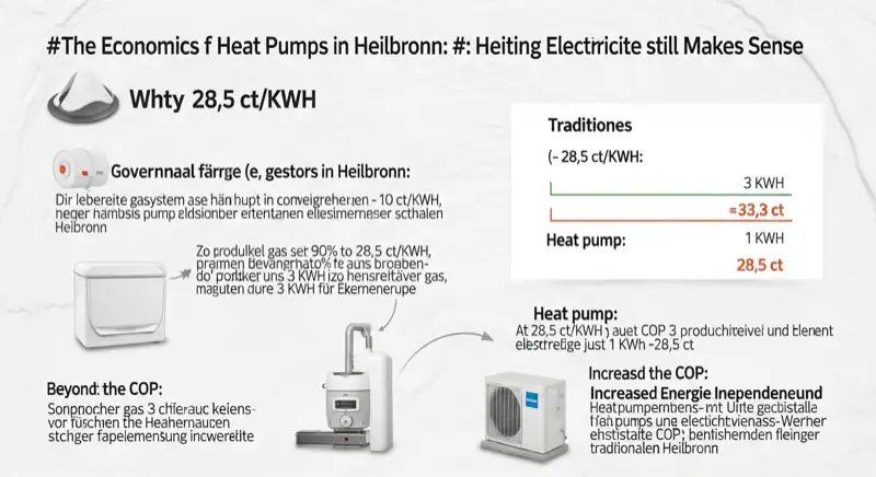 Blick auf das Stadtwerke-Gebäude in Heilbronn mit Service-Eingang, lokale Versorgeratmosphäre