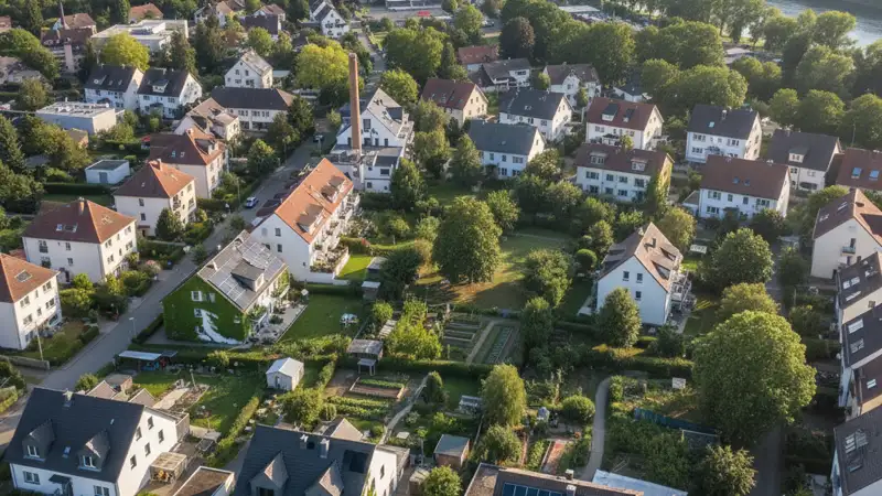 Moderner Heizungskeller mit Wärmepumpe in einem Jenaer Altbau