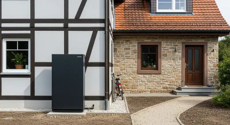 Aufstellort einer Wärmepumpe in Kempten (Allgäu)