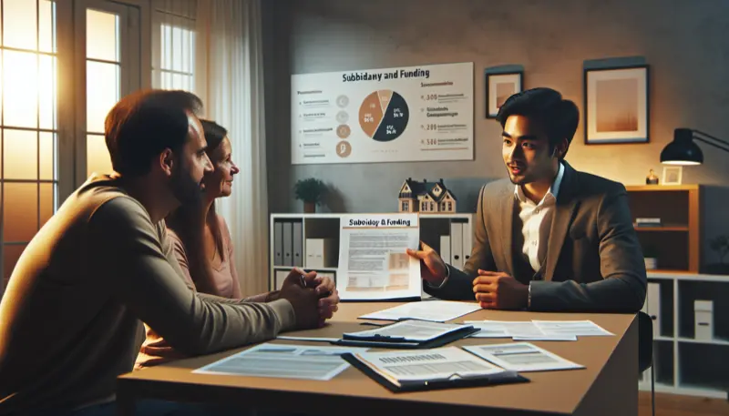 Förderberatung für Wärmepumpen in Sachsen, Beratungssituation mit sächsischen Förderdokumenten