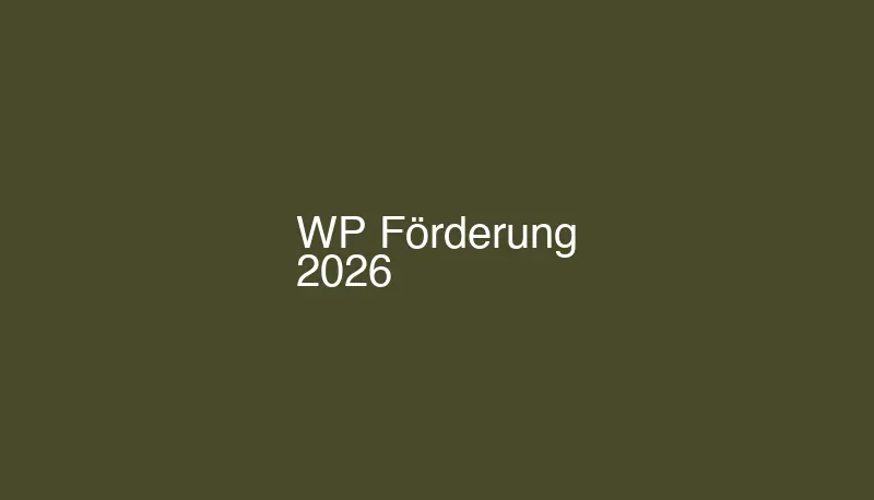 Wärmepumpe Förderung 2026