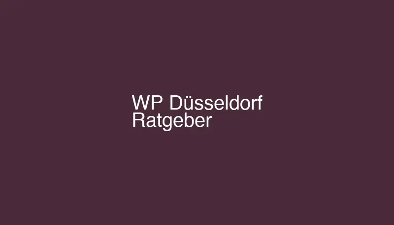 Wärmepumpe Düsseldorf 2026 Ratgeber