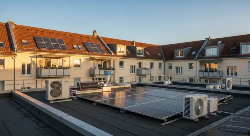 Photovoltaik in Frankfurt Oder: Waermepumpe Frankfurt Oder Altbau Innenhof
