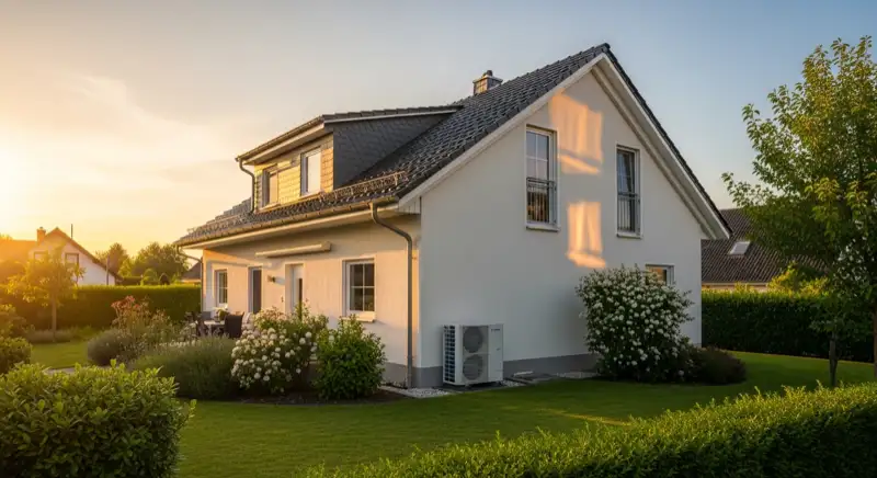 Einfamilienhaus in Güstrower Wohnlage mit Wärmepumpen-Außengerät