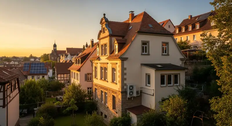 Historischer Ortskern mit Wohnhäusern in Ober-Ingelheim ohne Text im Bild
