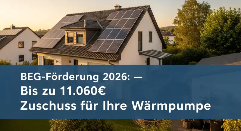 Wärmepumpe an einem Koblenzer Altbau mit Mosel-Panorama im Hintergrund, moderne Luft-Wasser-Wärmepumpe