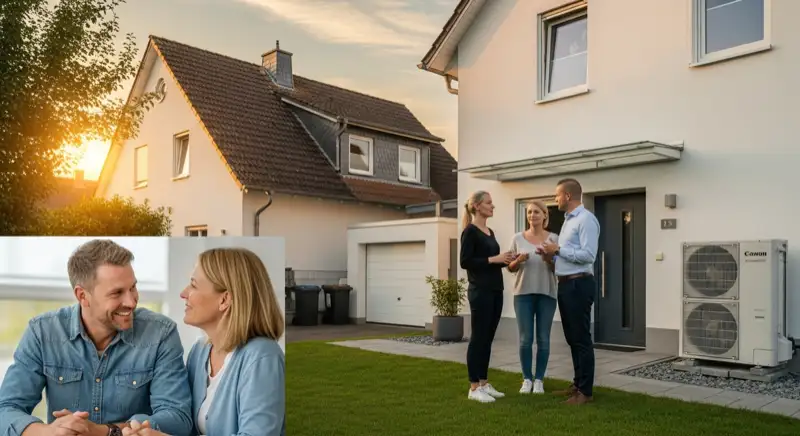 Beratungssituation an einem Haus in Ludwigshafen