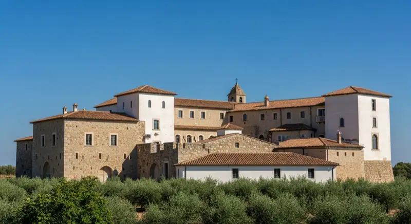 Aerial drone view of typical German residential neighborhood with mixed roof types, red and dark roof tiles, gardens visible, sunny day