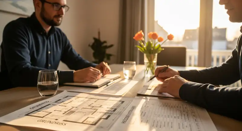 Verschiedene Wärmepumpen-Typen vor einem Neuwieder Wohngebiet, Luft- Sole- und Wasser-Wärmepumpe im Vergleich
