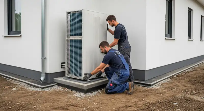 Montage einer Wärmepumpe in Rüsselsheim am Main