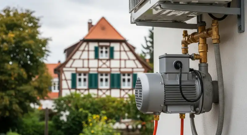 Aufstellort einer Wärmepumpe in Schwäbisch Gmünd
