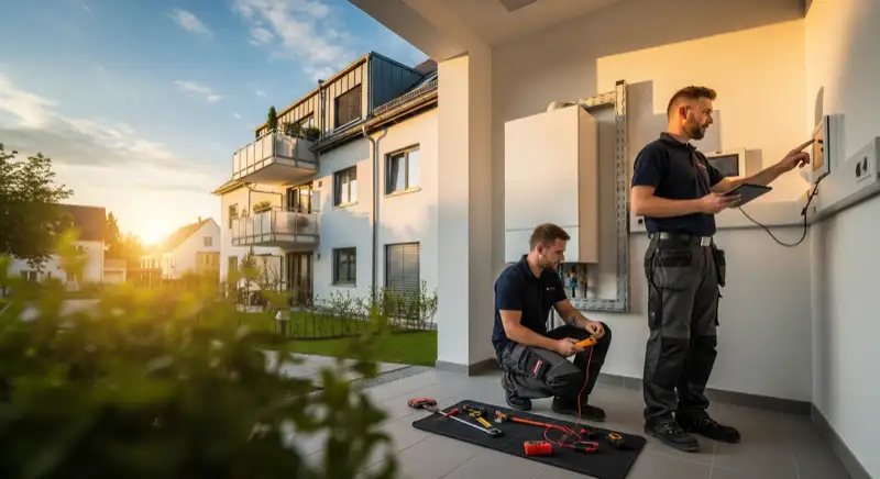 Montage einer Wärmepumpe in Schweinfurt