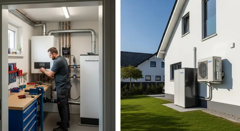 Montage einer Wärmepumpe in Sindelfingen