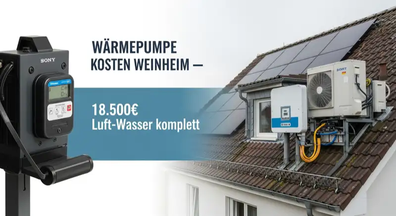 Modern German electrical meter cabinet (Zählerschrank) with smart meter and solar inverter connection, clean technical installation