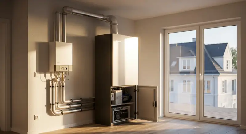 Aufstellort einer Wärmepumpe in Lingen (Ems)