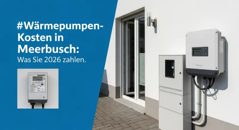 Modern German electrical meter cabinet (Zählerschrank) with smart meter and solar inverter connection, clean technical installation