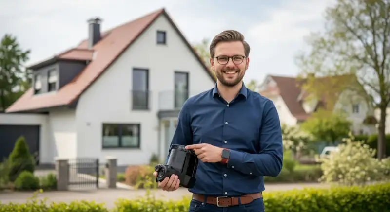 Moderner Heizungskeller mit Wärmepumpe in einem Neubrandenburger Altbau
