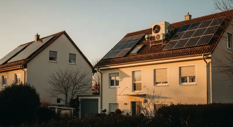 Kombination aus Photovoltaik und Wärmepumpe in Nürnberg