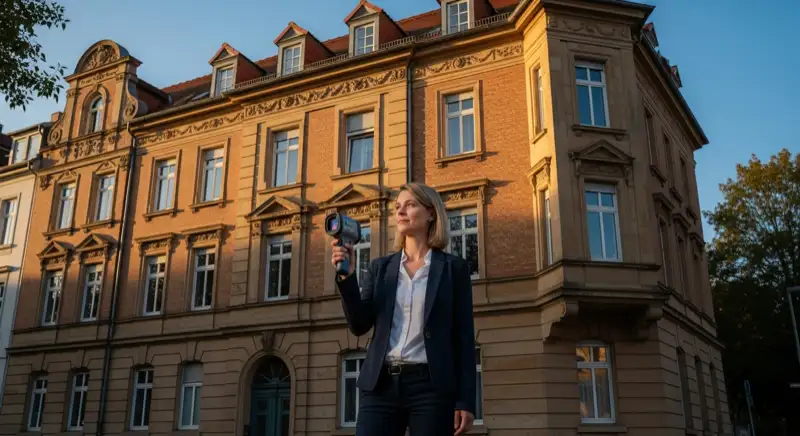 Moderner Heizungskeller mit Wärmepumpe in einem Oldenburger Altbau
