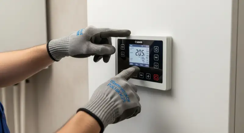 Erdwärmebohrung auf einem Grundstück in Osnabrück-Schölerberg mit flacher Norddeutscher Tiefebene