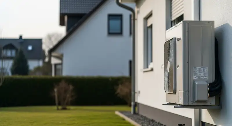 Erdwärmebohrung im Garten eines Hauses in Salzgitter