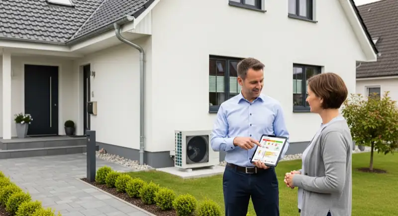 Einbau einer Wärmepumpe im Erlanger Bestand