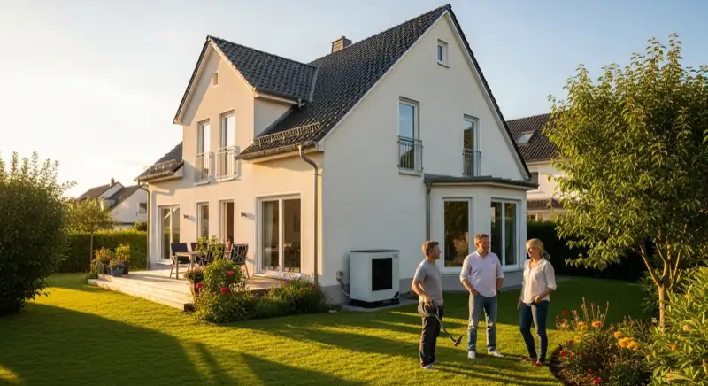 Erdwärmebohrung auf einem Grundstück in Trier-Olewig mit typischer Trierer Hang- und Tallage