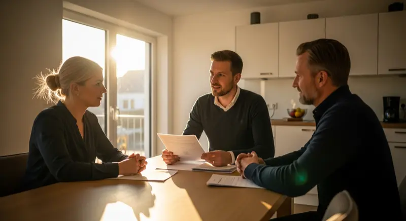 Moderne Luft-Wärmepumpe vor einem Einfamilienhaus in Wuppertal-Cronenberg mit bergischem Schieferdach